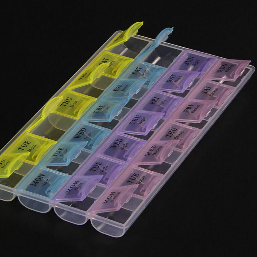 28-Day Weekly Tablet Pill Box Holder Medicine Storage Organizer Case Container