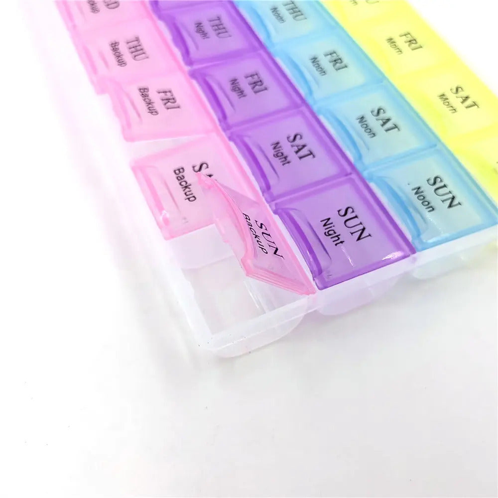 28-Day Weekly Tablet Pill Box Holder Medicine Storage Organizer Case Container