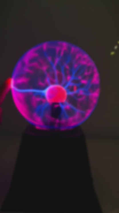 Magical Plasma Ball Night Light Lamp 5-Inch Touch Decor Globe