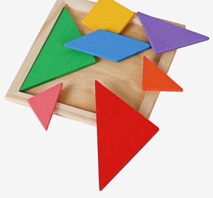 Classic Wooden Tangram Jigsaw Puzzle Educational Toy