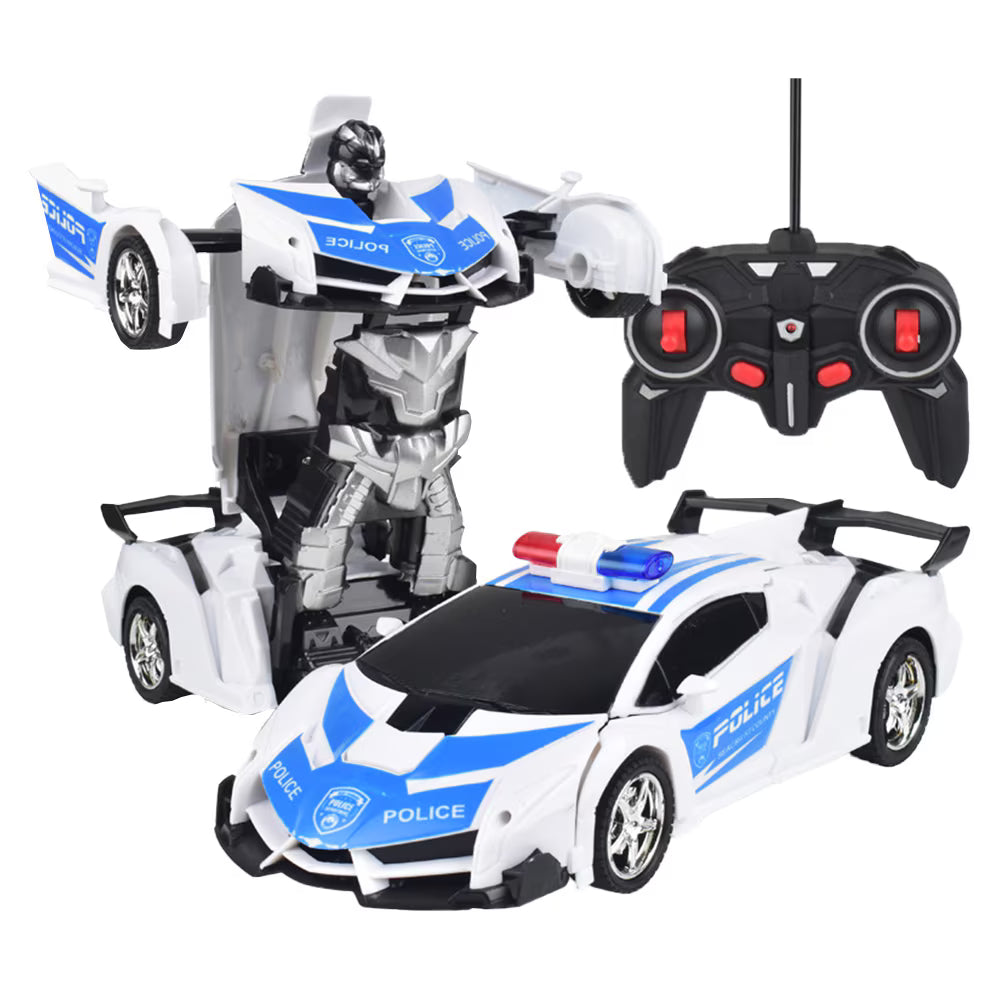 Car Bot Remote Control 2 In 1 Robot Lamborghini Police Super Transformer Remote Control Car T