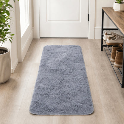 Soft Shag Rug Carpet Hallway Mat (Grey, 120 x 50 cm)