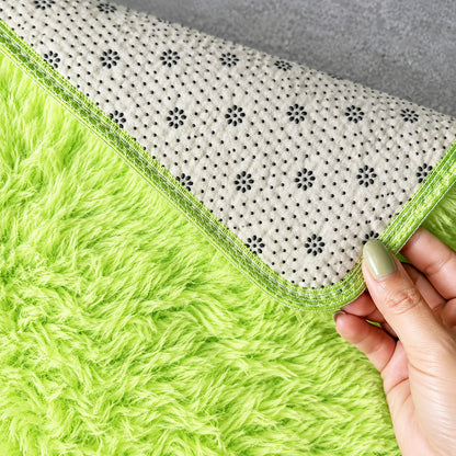 XL Extra Large Soft Shag Rug Carpet Mat (Green, 300 x 200)
