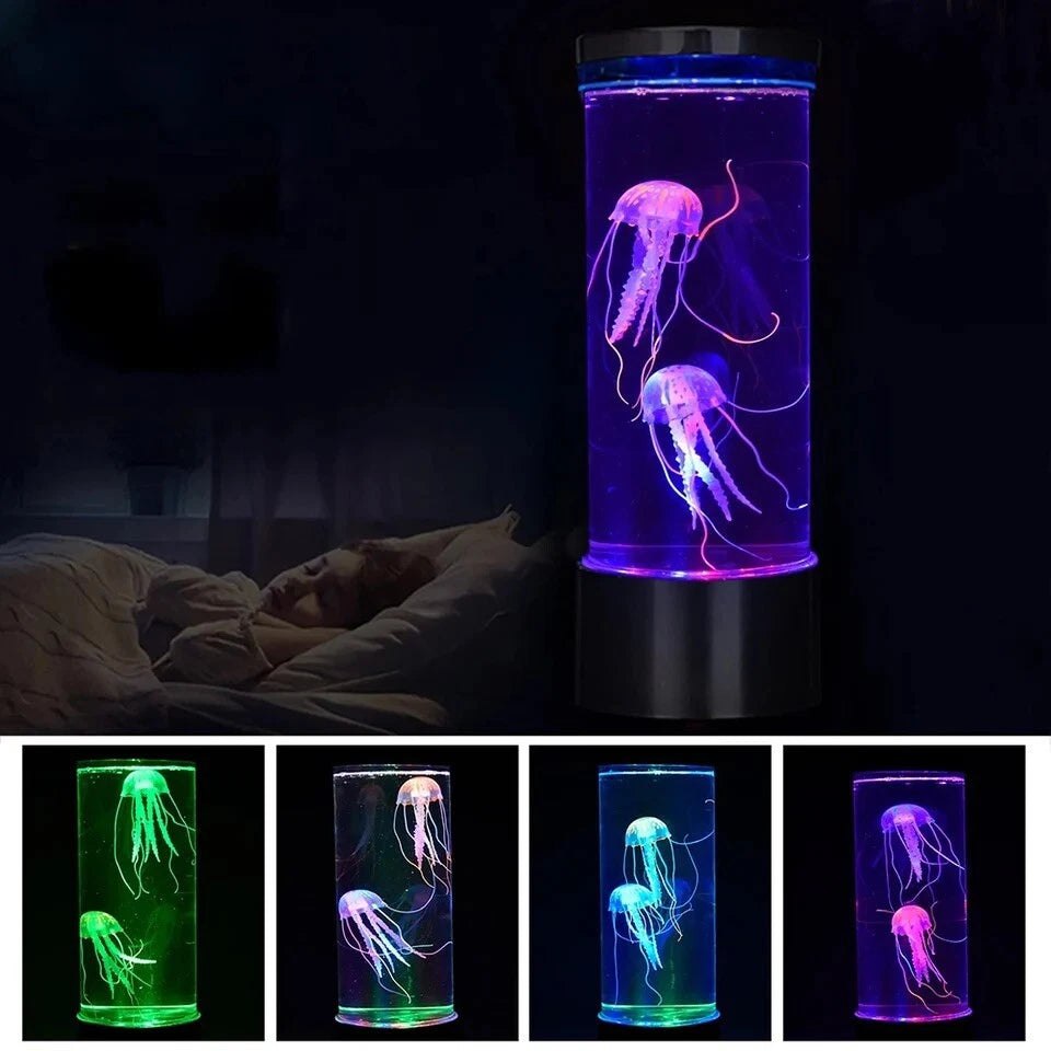 Jellyfish Tank Sea Water Lamp Jelly Fish Colour-Changing Night Light