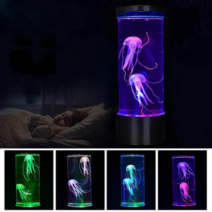 Jellyfish Tank Sea Water Lamp Jelly Fish Colour-Changing Night Light