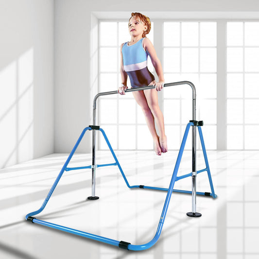 Gymnastics Training Bar Kids Gym Adjustable Horizontal Pull Up Station