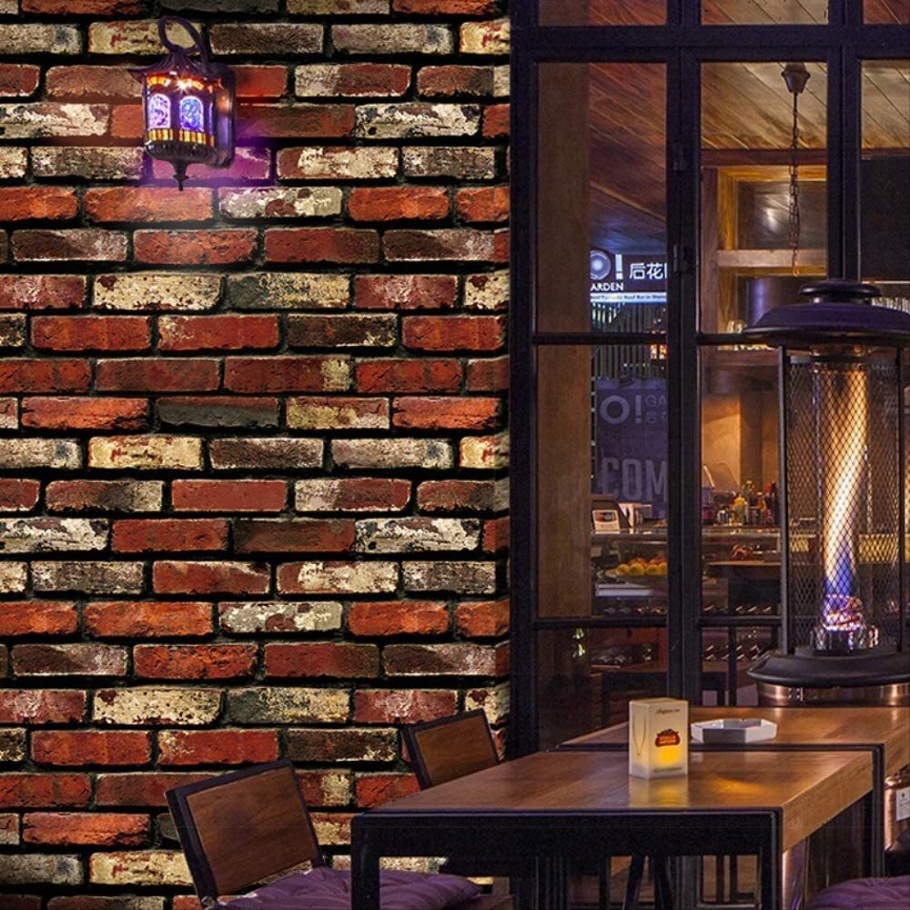 3D Brick Wall Self Adhesive Wallpaper