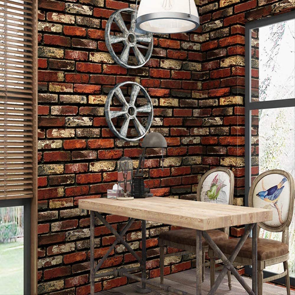 3D Brick Wall Self Adhesive Wallpaper