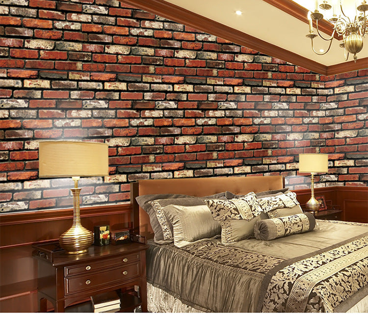 3D Brick Wall Self Adhesive Wallpaper