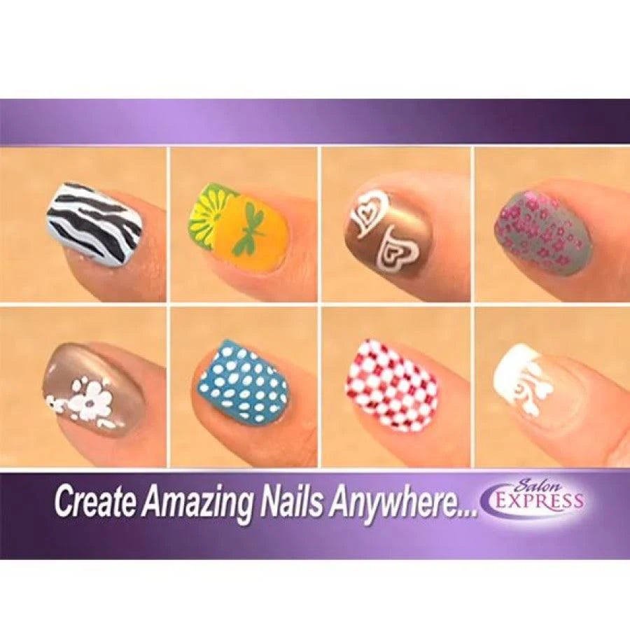 Professional Salon Express Nail Art Stamping Decorate Kit 40 Designs