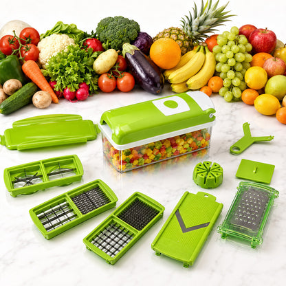 Vegetable Fruit Dicer Slicer Food Processor Cutter 12 Piece Set