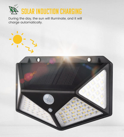 100 LED Motion Sensor Solar Outdoor Security Light