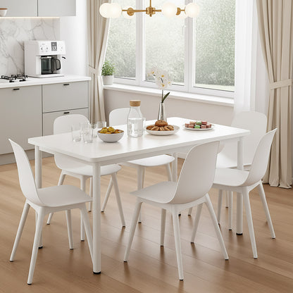 Heritage Industrial White Wood & Metal Dining Table 120cm