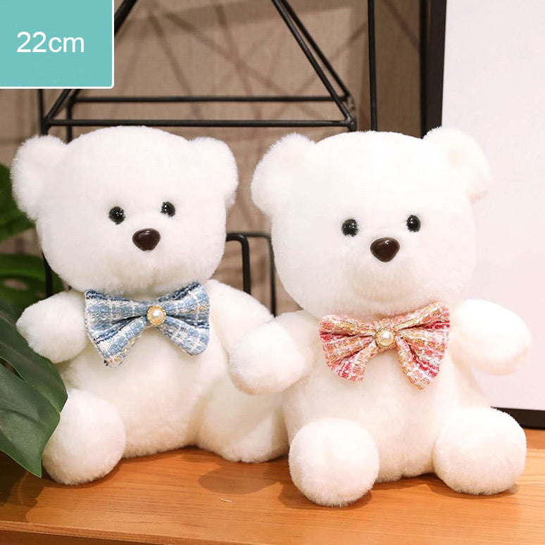 Cute Cuddly Teddy Bear with Bow Soft Plush Stuffed Toy