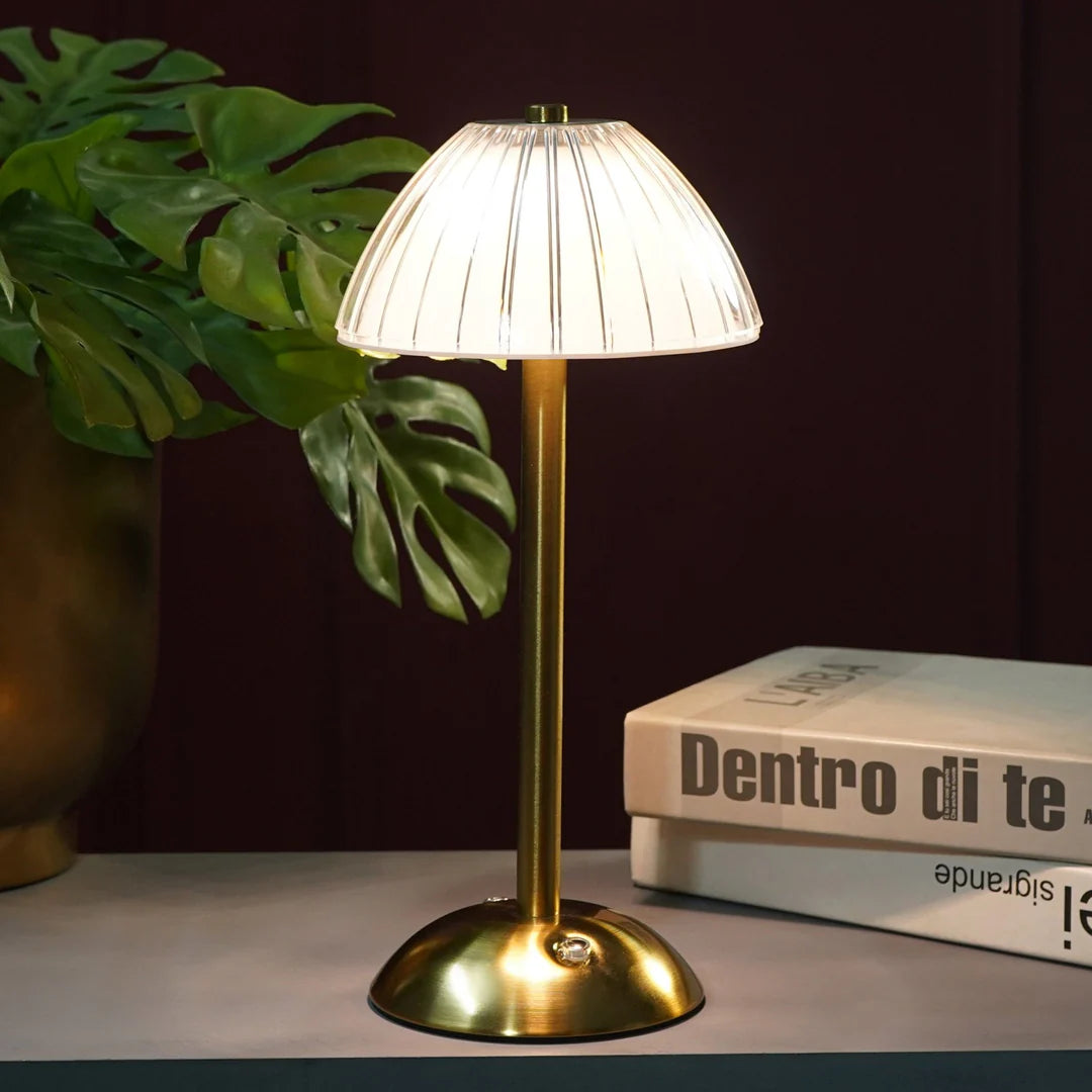 Luxe Crystal Touch Sensor Table Lamp Rechargeable LED Cordless Dimmable Light