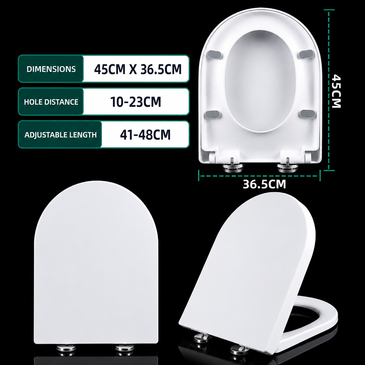 Soft Close Quick Release Toilet Seat & Lid