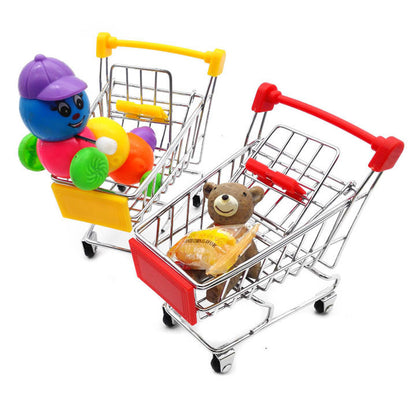 Mini Shopping Cart Supermarket Trolley Toy (Green)