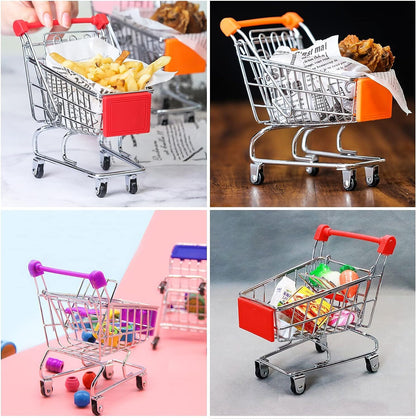 Mini Shopping Cart Supermarket Trolley Toy (Green)