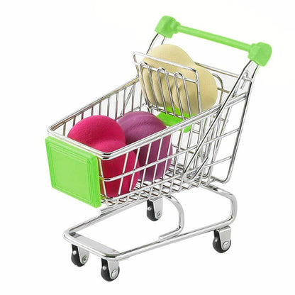 Mini Shopping Cart Supermarket Trolley Toy (Green)