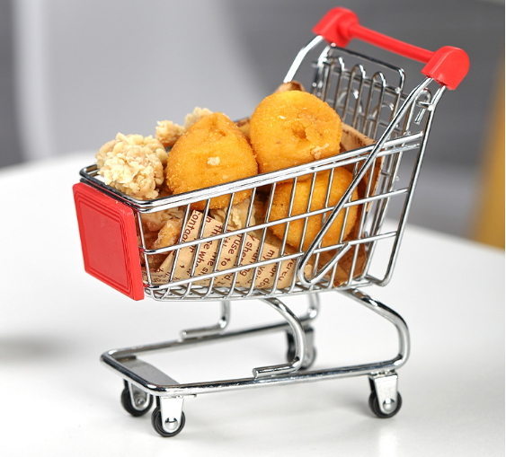 Mini Shopping Cart Supermarket Trolley Toy