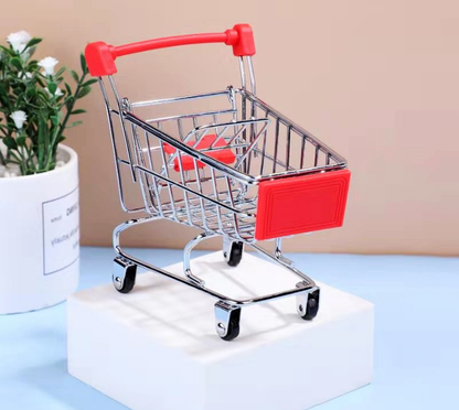 Mini Shopping Cart Supermarket Trolley Toy