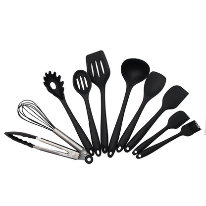 10PC Silicone Kitchen Cooking Baking Utensil Set