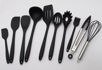 10PC Silicone Kitchen Cooking Baking Utensil Set