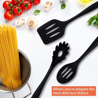 10PC Silicone Kitchen Cooking Baking Utensil Set