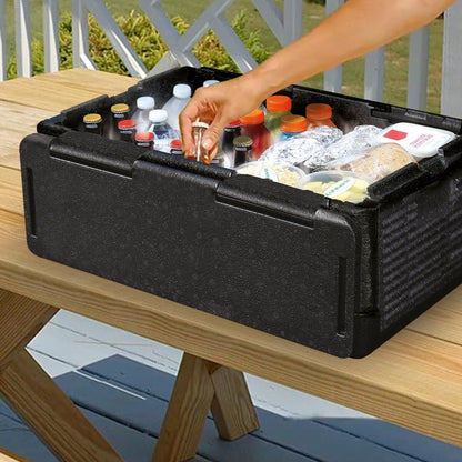 60 Cans Chill Chest Cooler Collapsible Portable Outdoor Thermos Insulated Waterproof Cool Storage Box